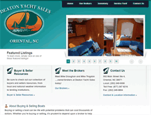 Tablet Screenshot of deatonyachtsales.com